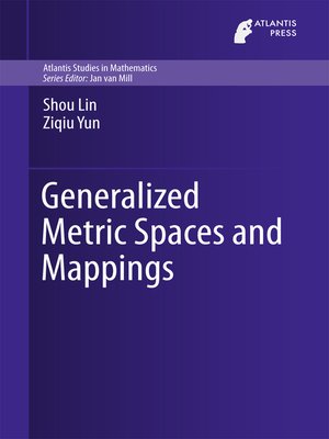 cover image of Generalized Metric Spaces and Mappings